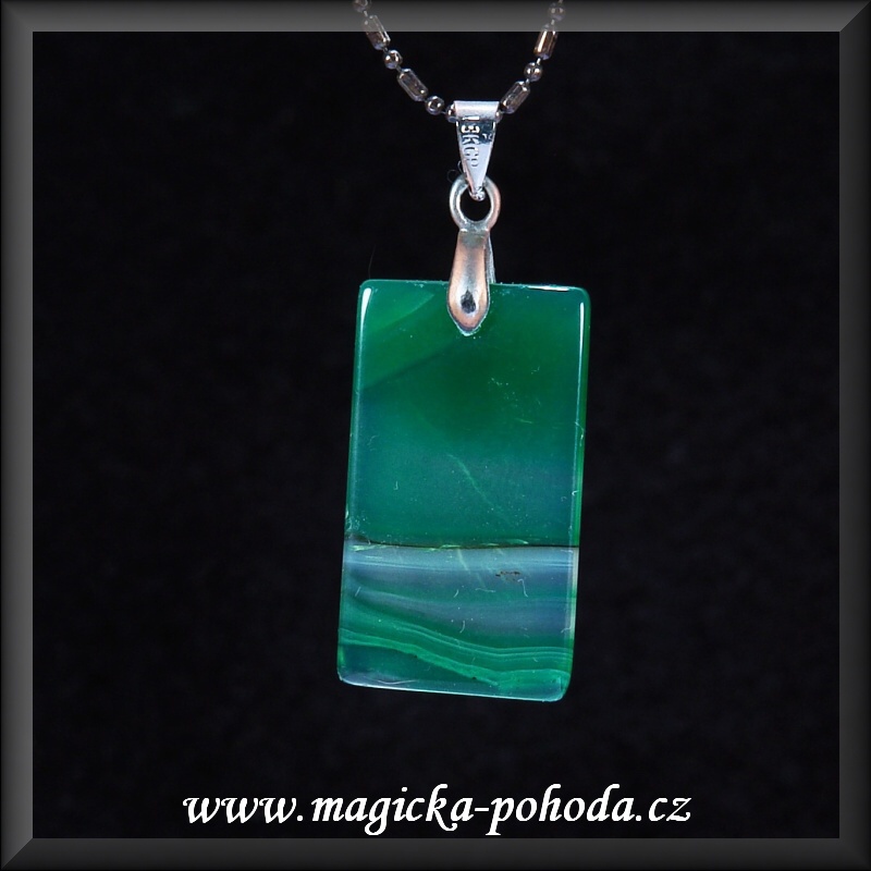 Achát přívěsek ochranný malý R0806XVIII042 - bižuterní úchyt
