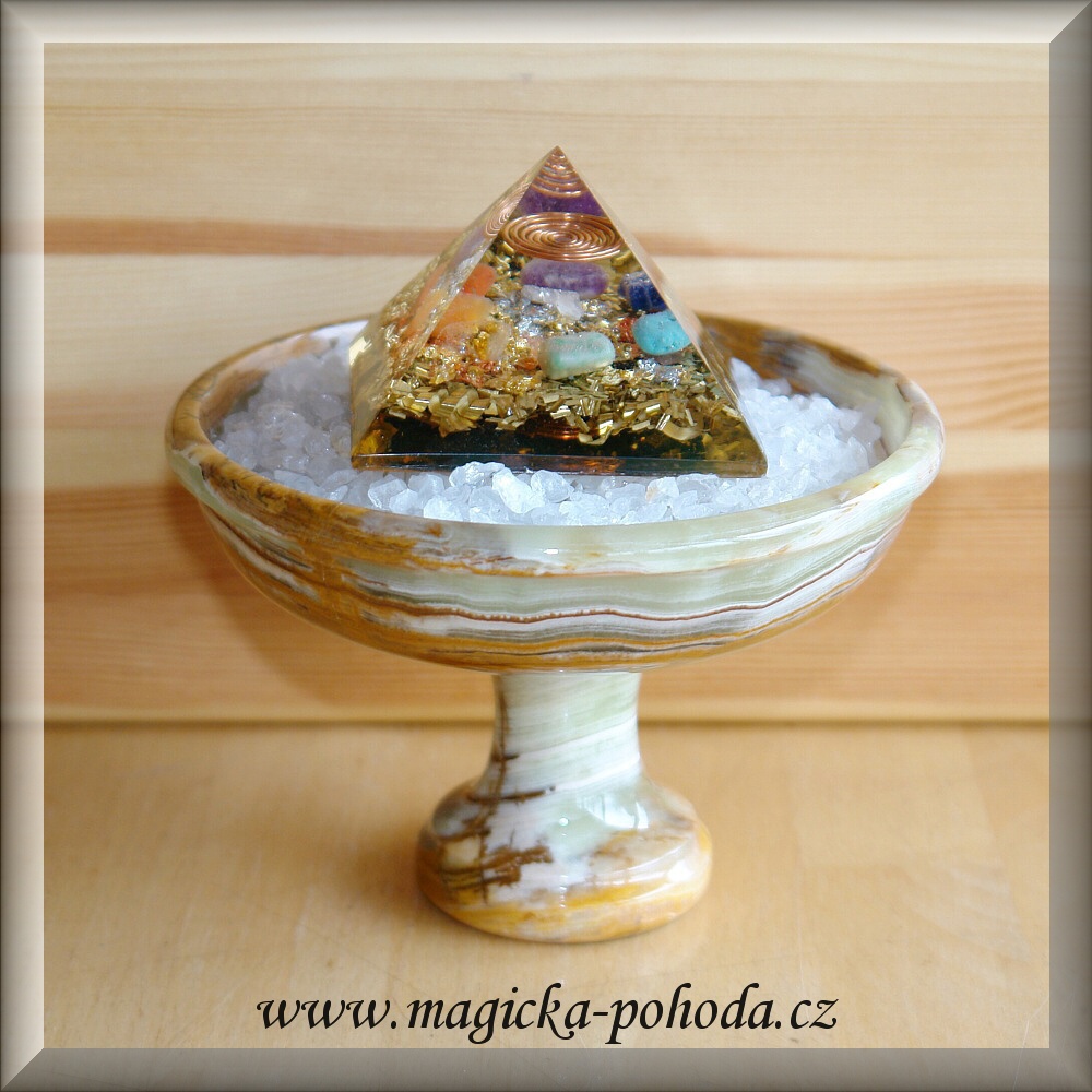 1101XXIMM05 - MAGICKÁ MISKA-800g-ONYX-KŘIŠŤÁL-ORGONIT-MĚĎ OCHRANA, ODRUŠENÍ, AKTIVACE a NAVÝŠENÍ ENERGIE