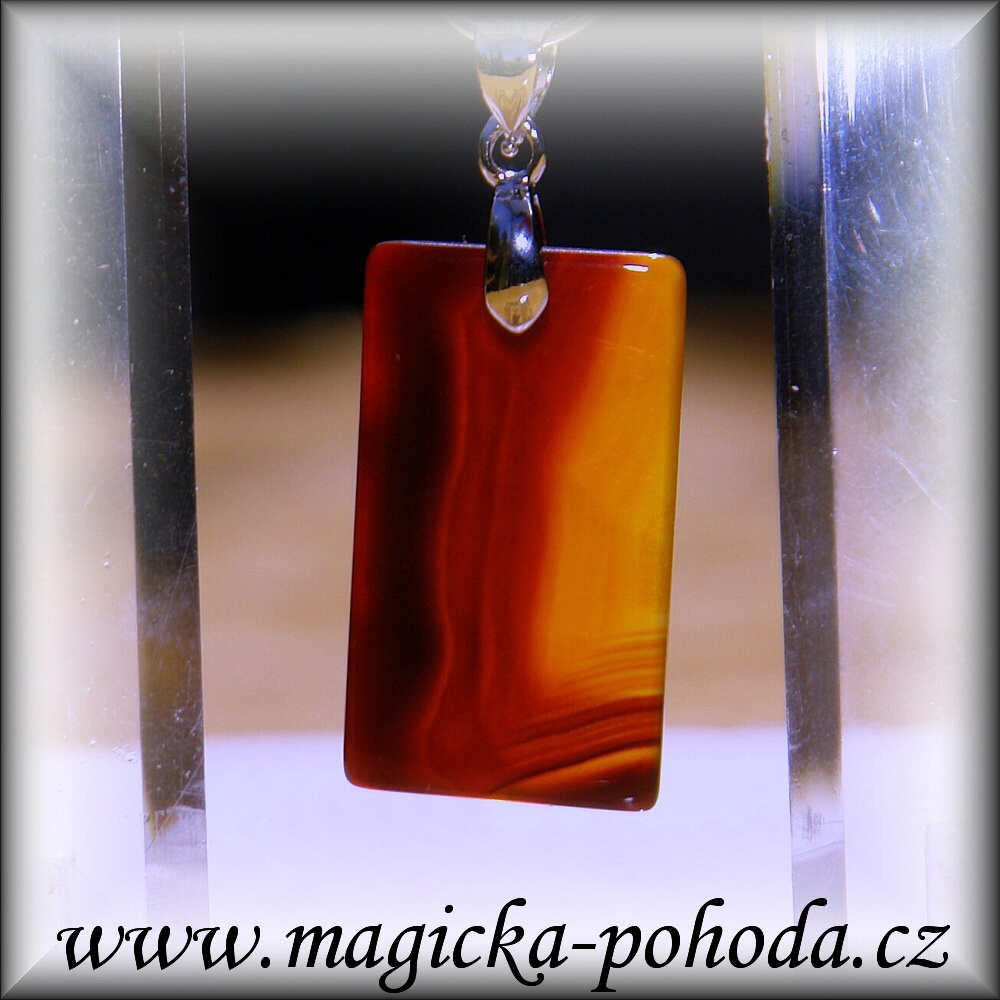 Achát R2907XXII011 přívěsek ochranný malý - bižuterní úchyt
