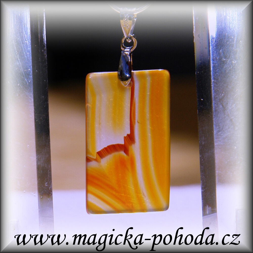 Achát R2907XXII018 přívěsek ochranný malý - bižuterní úchyt