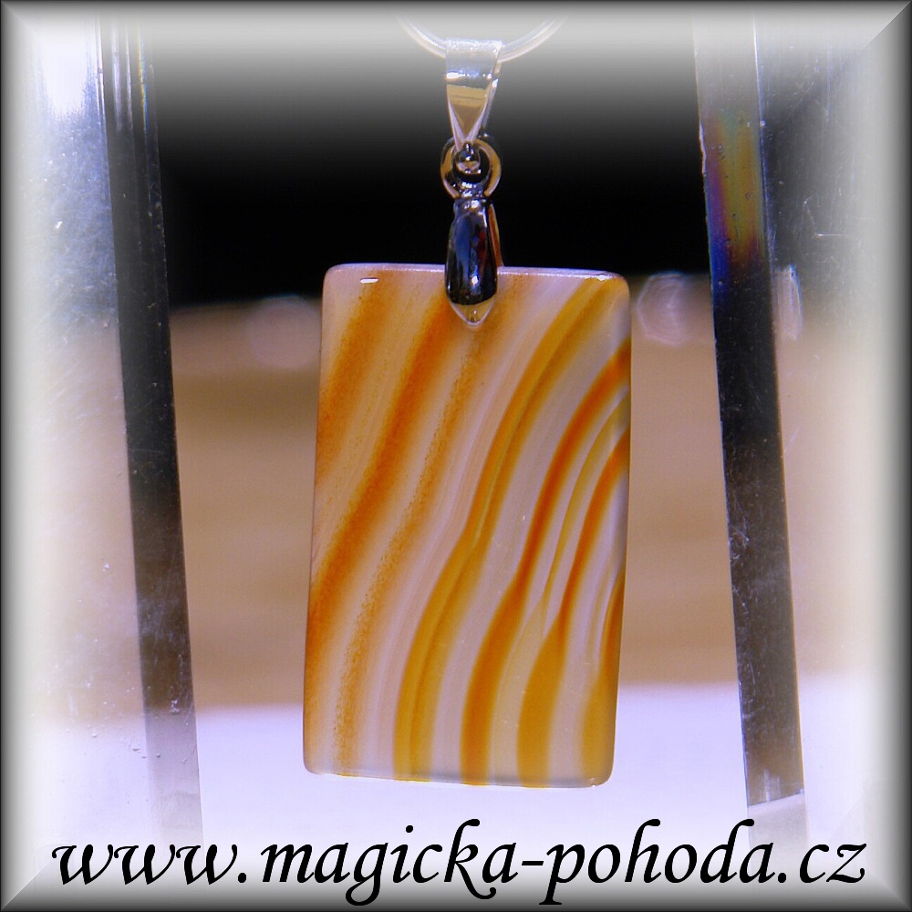 Achát R2907XXII026 přívěsek ochranný malý - bižuterní úchyt