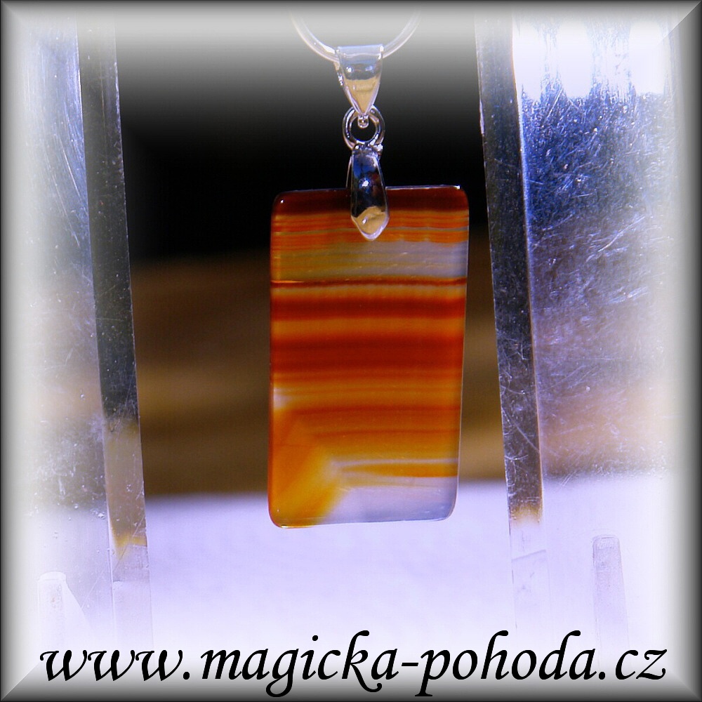 Achát R2907XXII090 přívěsek ochranný malý - bižuterní úchyt