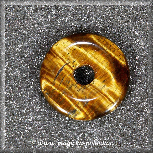 Tygří oko 0501VII-02 donut SYMBOL SLUNCE