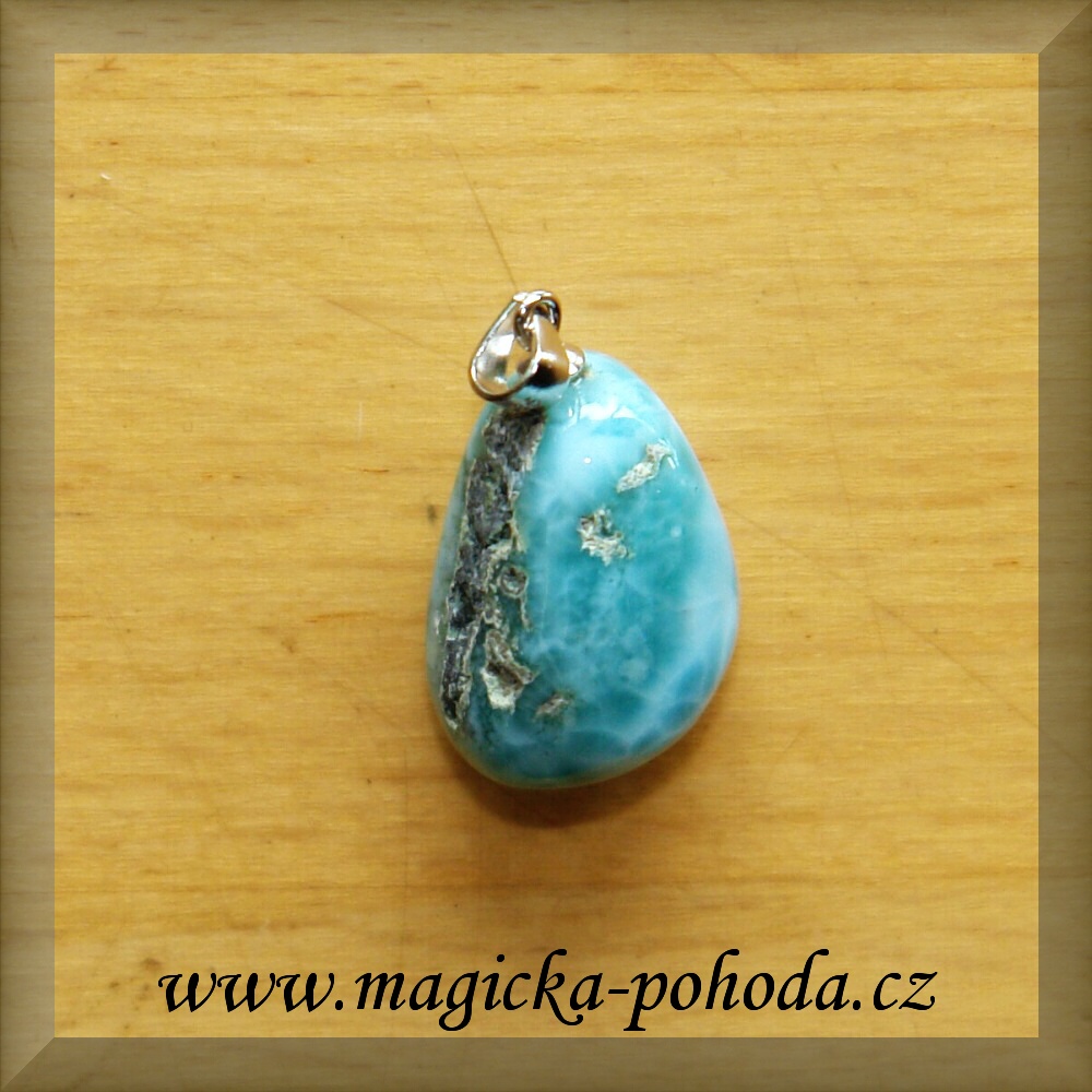 Larimar přívěsek D6 - stříbro 925