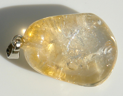 Citrín přívěsek P13 - bižuterní úchyt