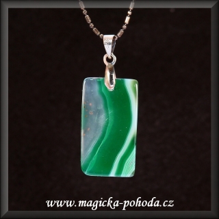 Achát přívěsek ochranný malý R0806XVIII040 - bižuterní úchyt