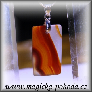 Achát R2907XXII108 přívěsek ochranný malý - bižuterní úchyt
