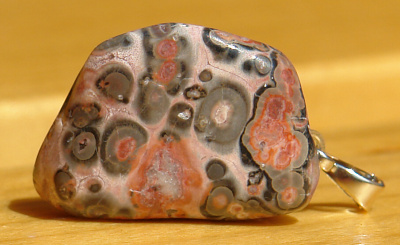 Jaspis leopardí přívěsek P3 - bižuterní úchyt