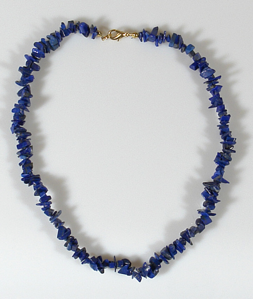 Lapis lazuli náhrdelník P1  - bižuterní úchyt