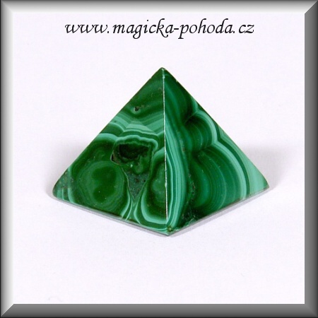 Malachit pyramida K1411XI022