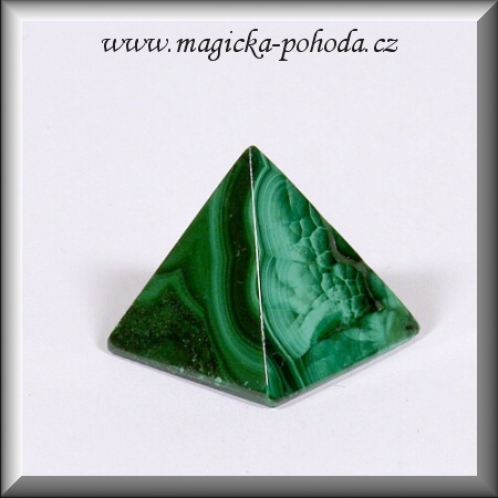 Malachit pyramida K1411XI034