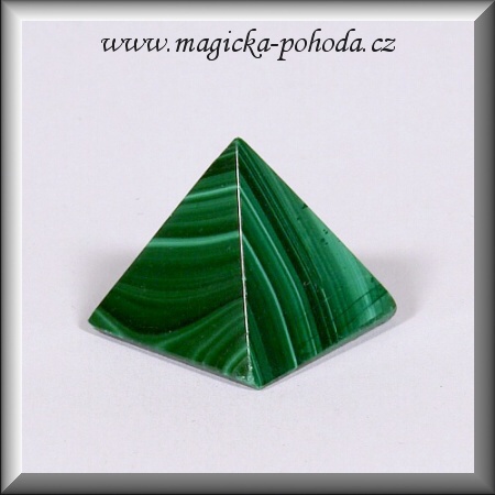 Malachit pyramida K1411XI044