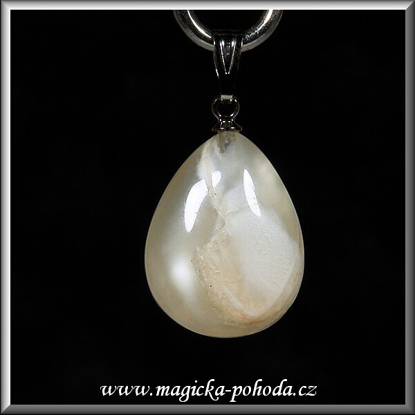 Měsíční kámen přívěsek K1202XIIII-55 - bižuterní úchyt
