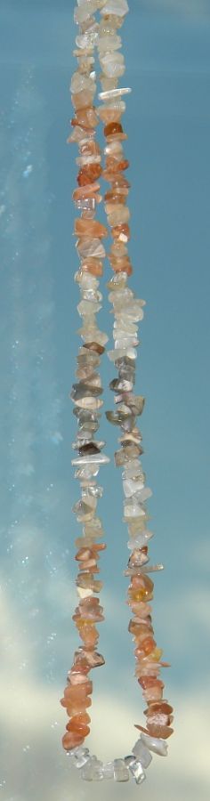 Měsíční kámen náhrdelník  P13  - bižuterní úchyt