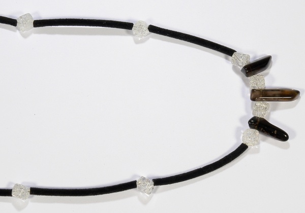 Náhrdelník Křišťál-Záhněda VV012 - zapínání kov