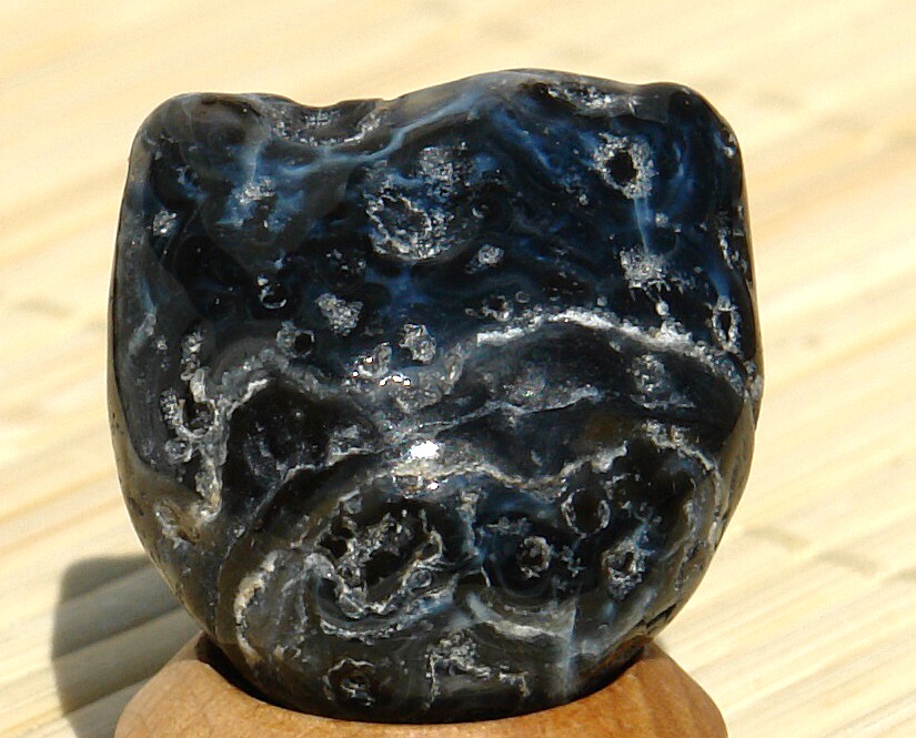 Achát peříčkový troml 03.