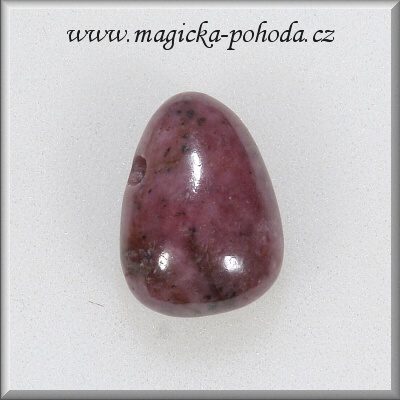 Rodonit vrtaný přívěsek P2111XI29